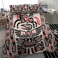 thumbnail image 3 of Housse de Couette Personnalisée Art Autochtone Haida Canada, 3 of 6