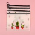 thumbnail image 1 of Matte Transparent Zipper File Bag Portable Large Capacity Socks Mask Storage Bag For Home Office School Accessories, 1 of 3
