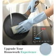 thumbnail image 4 of Dishwashing Household Gloves -6 Pairs Rubber Latex Gloves Waterproof Dishwashing Gloves Medium for Kitchen Dish Washing Laundry Cleaning(Color Random), 4 of 4