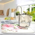 thumbnail image 5 of Dish Drying Mat for Kitchen Counter 18 x 24 Inch Pink Roses Butterfly Super Absorbent Microfiber Dish Drainer Rack Mats Soft Heat Resistant Drying Protector Pad, 5 of 7