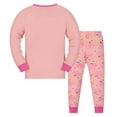 thumbnail image 2 of WIBACKER Toddler & Little Girls Cotton Knit Pajama 2-Piece Long Sleeves Pants Pjs Set 2-9 Years, 2 of 10