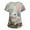 Army Green, variant on Women's Floral Embroidered Rabbit T-Shirt, Short Sleeve Casual V-Neck Top, Vintage Style Graphic Tee