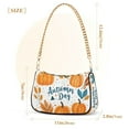 thumbnail image 3 of FORMRS Womens Shoulder Bag with Chain Strap Clutch Purse Cute Tote Handbag, Pumpkins Pattern, 3 of 7
