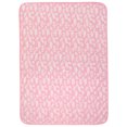 thumbnail image 2 of Modern Moments By Gerber Baby & Toddler Girls Reversible Plush Blanket, Pink, 2 of 7