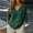 A1 Blackish Green, variant on Womens Gauze Tops 3/4 Sleeve Peasant Blouses V Neck Buisness Work Tee Shirts Gauze Shirts Pullover Basic Tees Flowy Clothes Lightweight Fabric Tunic Loose Clothes Boho Top Loose Fit Shirts