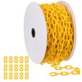 thumbnail image 1 of Uxcell Yellow Plastic Chain, 115 ft 6mm Safety Barrier Chain for Crowd Control, 1 of 7