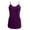 Purple, variant on MOJOGO Women's V-Neck Undershirt Summer Mid-Length Slip Tank Tops Loose Everyday Camisoles with Pockets Purple XL
