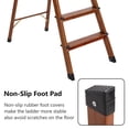 thumbnail image 4 of LUISLADDERS 2 Step Ladder Woodgrain Aluminum Folding Step Stool Sturdy Lightweight Ladders, 4 of 9