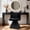 Black, variant on Oufan Butterfly Back Swivel Vanity Chair, Makeup Stool for Bedroom Dressing Table