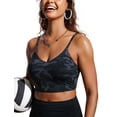 thumbnail image 1 of Top de Bikini CRZ YOGA en Forma de V Camuflaje Selva Gris Talle S, 1 of 7
