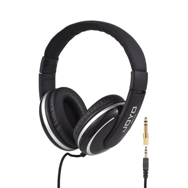 JMH-04 Professional Wired Over-Ear Monitor Headphones with 40mm Dynamic Drivers - Noise Isolating, Comfortable Padded Design for Studio Recording, Podcasting, PC & DJ Use - Includes 6.35mm Adapter,