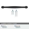 thumbnail image 4 of Amerock Enlivity 6-5/16 inch (160mm) Center-to-Center Matte Black Cabinet Pull, 4 of 6