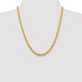 thumbnail image 4 of 10K Yellow Gold Rope Chain Styles Necklace 5.5 mm Diamond-Cut 22 inch, 4 of 4