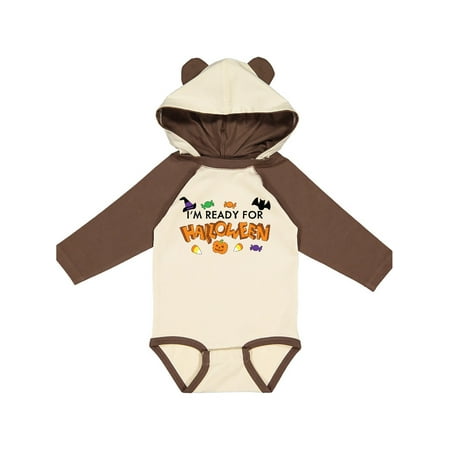 

Inktastic I m Ready for Halloween Gift Baby Boy or Baby Girl Long Sleeve Bodysuit