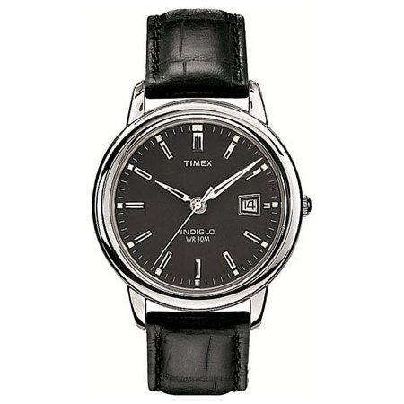 Timex Mens Fashion Black Dial Silvermens