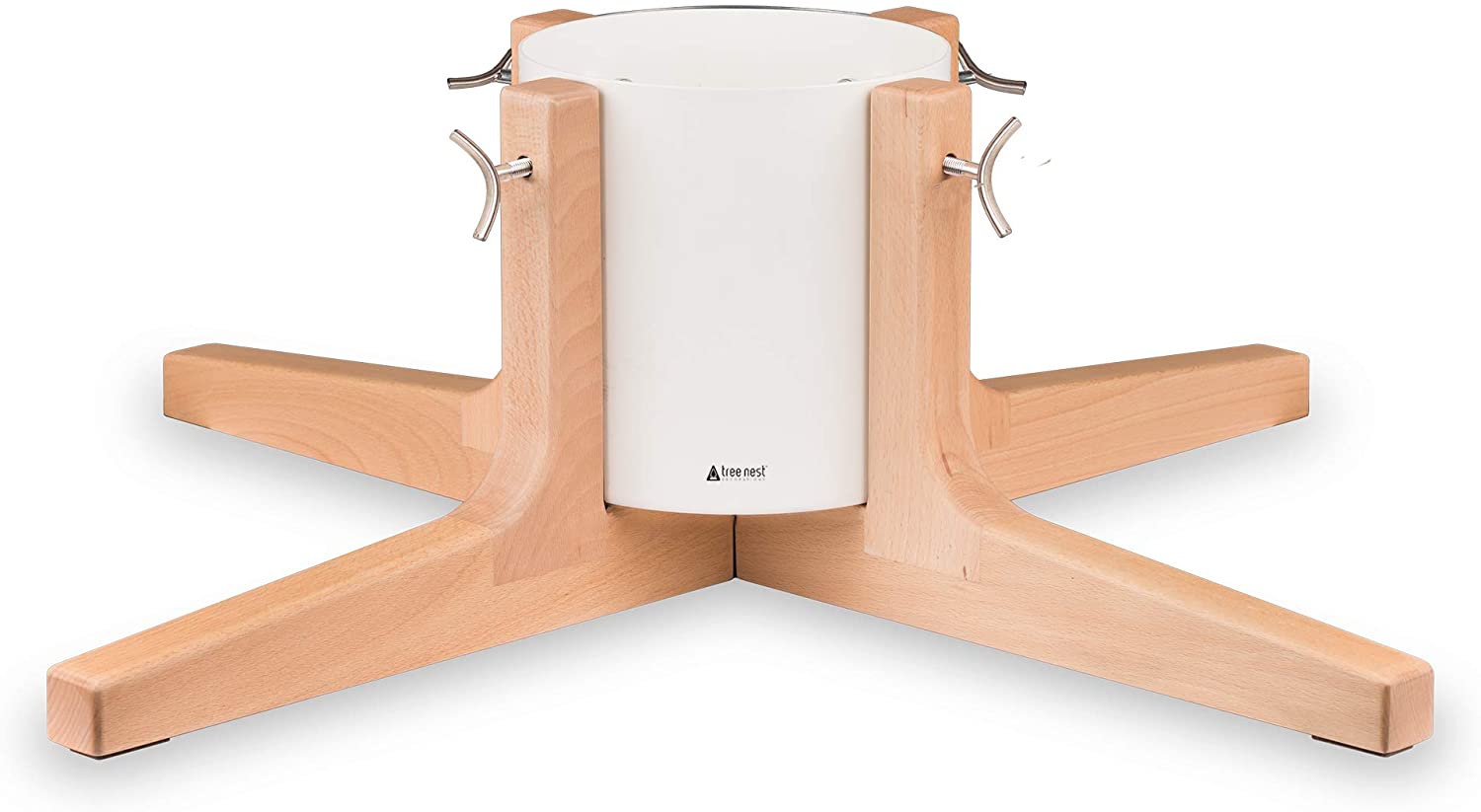 Tree Nest (220675) Large White Rustic Christmas Tree Stand