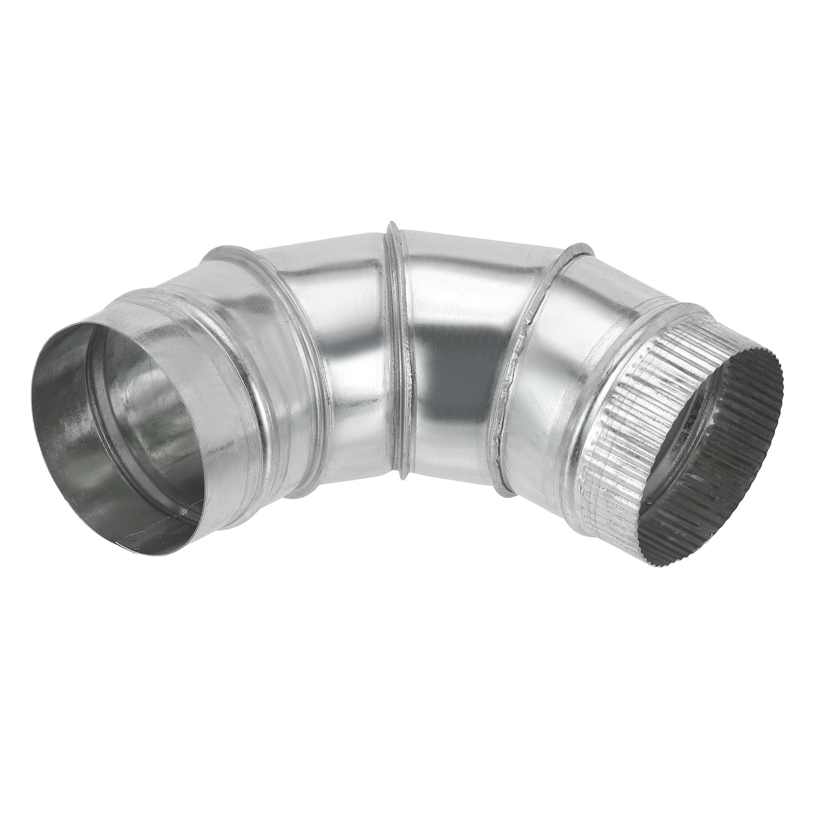 Uxcell 4" OD 90 Degree Elbow Duct Pipe Connector, HVAC Ventilation Chimney Flue Tube Adjustable Connector