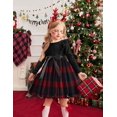 thumbnail image 6 of Arshiner Toddler Tutu Dress Little Girls Long Sleeve Casual Tulle Kids Fall Winter Outfits with Ribbon, 6 of 6