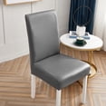 thumbnail image 3 of Funda Protectora para Silla Wingback a Prueba de Aceite, Accesorios Cómodos Elásticos de material cuero PU, Cojines Impermeables, Funda para gris Soledad Funda de asiento Funda, 3 of 7