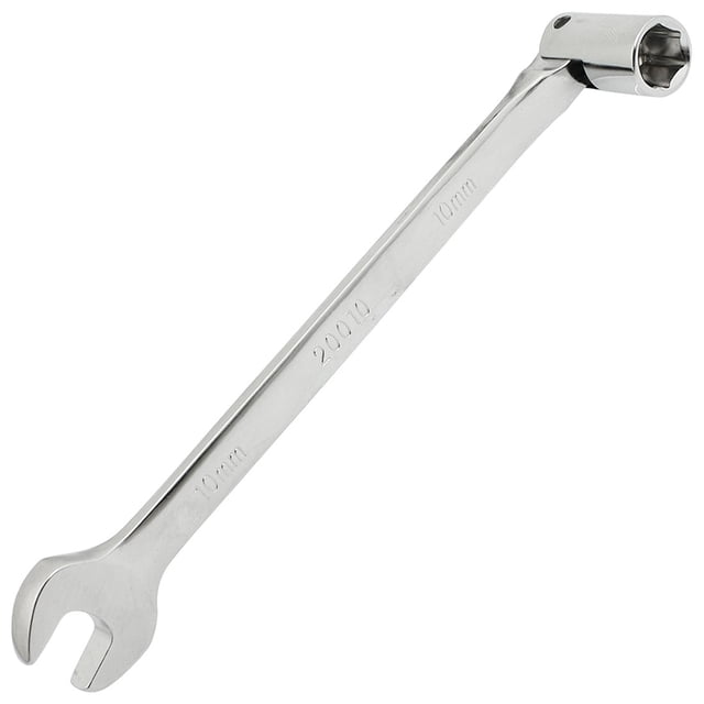 Unique Bargains Clé à Douille Hexagonale à Double Extrémité Ton Argent 10mm