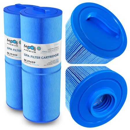MOAJ Premium Spa Filter 2-PACK Replaces PWW50L  Filbur FC-0172  Unicel 4CH-949  Rising Dragon 50  Waterway Teleweir 50  817-4050  Master Spas X268515 | 13 1/2  x 4 15/16  | Asepsis-Infused Filtration
