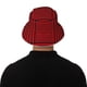 thumbnail image 5 of Balery Red Black Houndstooth Sombreros para el sol para hombre y mujer, sombrero de pescador con UPF 50+, 5 of 6