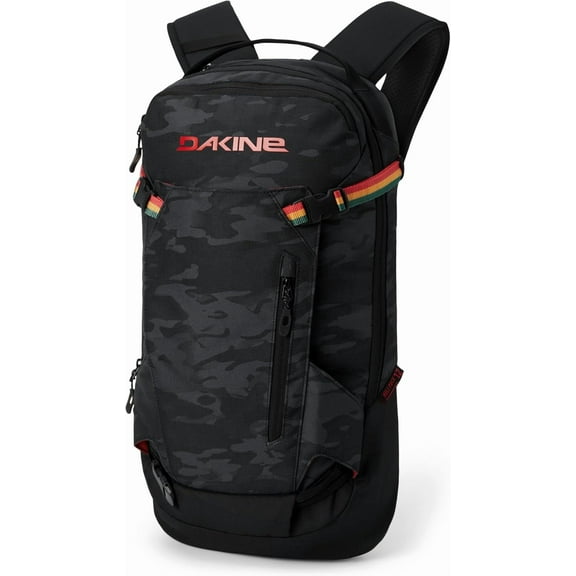 Osmanthus Heli Backpack 12L - Black Vintage Camo, One Size