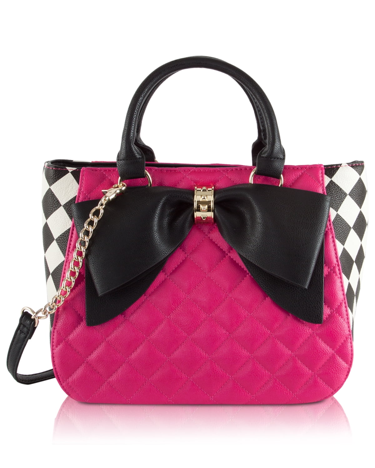 Betsey Johnson Betsey Johnson Quilted Dome Tote With Pouch (2 Piece