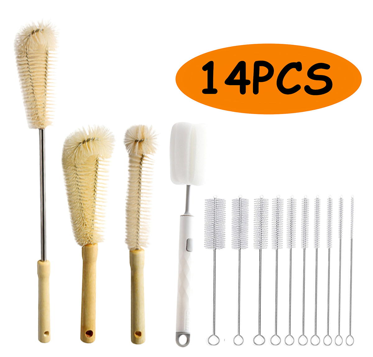 Bottle Brush Straw Cleaner Brush,Long Handle Bottle Cleaning Brushes