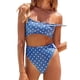 thumbnail image 1 of Traje de baño de una pieza Monokini de corte alto con cordones en la parte delantera y cuello redondo para mujer OAVQHLG3B Store lin121212, 1 of 4