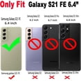 thumbnail image 3 of for Galaxy S21 FE Case 6.4", Curly Wavy Anti-Slip Grip Design Transparent Bling Glitter Star Shiny Case Cute Clear Sparkly Bumper Protection Soft Phone Cover Case for Women Girls, Black, 3 of 13