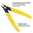 thumbnail image 2 of 5’’ Mini Wire Cutter, Precision Flush Cutter, Strong and Sharp Side Cutting pliers with an Opening Spring, Ideal for Ultra-fine Cutting Needs (Yellow Handle), 2 of 7