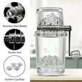 thumbnail image 2 of Hand Ice Crusher Machine for Home Use with Stainless Steel Blades and Suction Base Manual Hand Crank Ice Breaker BPA Free Transparent Portable Ice Crusher for Creating Drinks Ice Platters Cocktail, 2 of 8