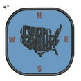 thumbnail image 2 of Explore USA Compass Embroidered Patch Iron/Sew-On Applique Travel Souvenir, 2 of 2
