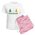 thumbnail image 6 of CafePress - Nollaig Shona Duit Women's Light Pajamas - Women's Short Sleeve Print T-Shirt and Pants Light Cotton Pajama Set, 6 of 7
