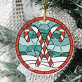 thumbnail image 2 of Candy Cane Duo Ceramic Ornament – Personalized Ornament Gift for Family, Friends, Boy & Girl, Christmas 2025 Tree Keepsake, 2 of 4
