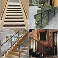 thumbnail image 2 of 4pcs Handrail End Caps Stainless Steel Handrail Stair End Caps Stair Railing End Plugs Metal Handrail Caps, 2 of 3