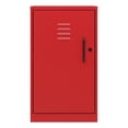 thumbnail image 1 of Pemberly Row Armoire de Rangement Métallique Mini à 2 Tablettes Sans Assemblage en Rouge Lave, 1 of 7