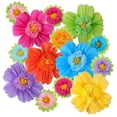 thumbnail image 2 of 12 flores de papel de seda para fiestas, telón de fondo, manualidades, adornos multifuncionales, decoración de pared para centros de mesa y oficina., 2 of 7