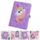 thumbnail image 2 of Libreta de notas con tapa de peluche, libreta de unicornio, libreta A5 con candado, libreta decorativa, libreta para niños, 2 of 4
