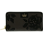 Women's Cameron Street Perforated Lacey Leather Wallet - Black