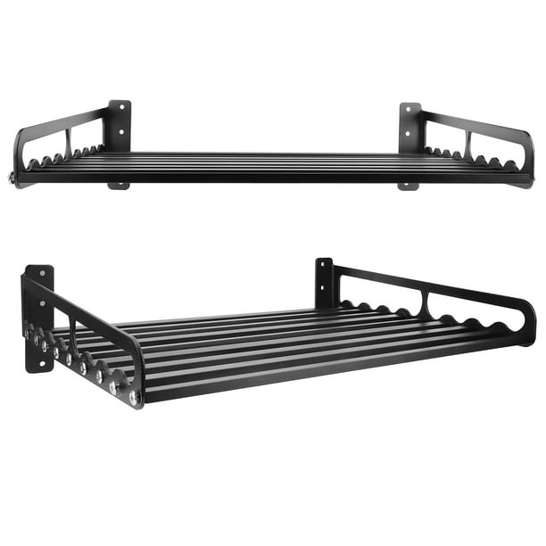 Estante de Almacenamiento para Horno Microondas, Soporte para Organizador de Cocina, Espacio de Aluminio Negro