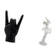 thumbnail image 5 of Estatua del gesto de la roca,Estatuas y figuras de dedos con gestos de música rock,Figura de escritorio,Estatua de bailarina de ballet,adorno de escritorio,decoración del hogar,Estatua de, 5 of 8