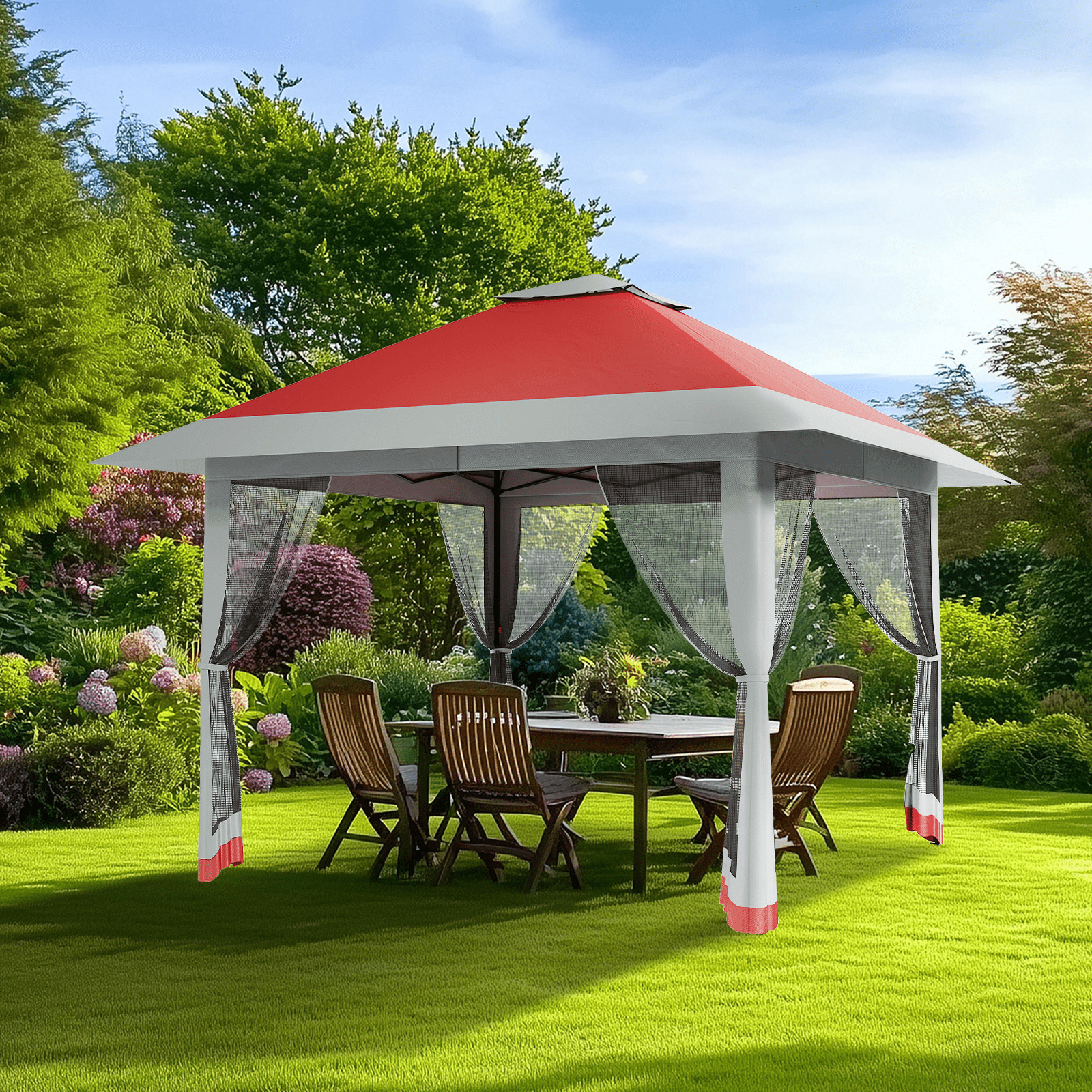 GOGRANT 13 x 13 Pop-up Gazebos, Adjustable Height