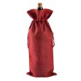 thumbnail image 4 of 10pcs 16x36cm Cloth Bottle Storage Bag Wine Gift Bottle Drawstring Bag (Random Color), 4 of 8