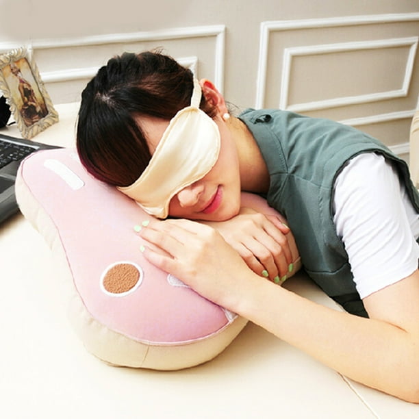 Almohada de cojin almohada para siesta de oficina linda almohada de escritorio almohada boca abajo hecha a mano con cuidado