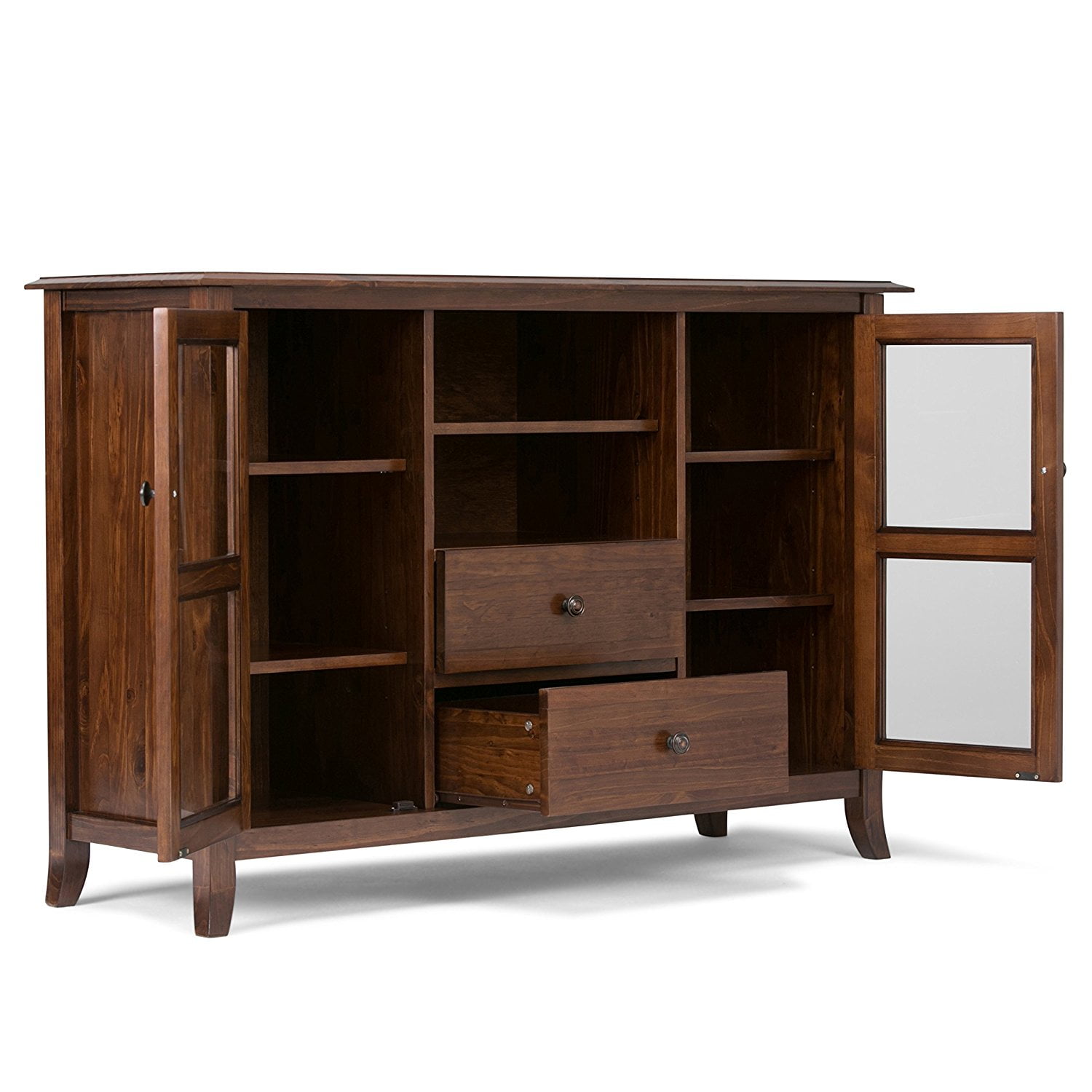 Simpli Home Devon Tall Tv Media Stand Walmart Com