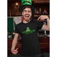 thumbnail image 2 of St Patrick's Day Leprechaun Touch This Graphic Men Black T-Shirt, Male x-Large, 2 of 4