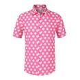 thumbnail image 5 of Lars Amadeus Polka Dots Shirt for Men's Summer Short Sleeves Dots Printed Dress Shirts, 5 of 5
