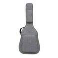 thumbnail image 3 of Bolsa de guitarra perfke de 41 pulgadas Estuche de transporte protector gris, 3 of 9